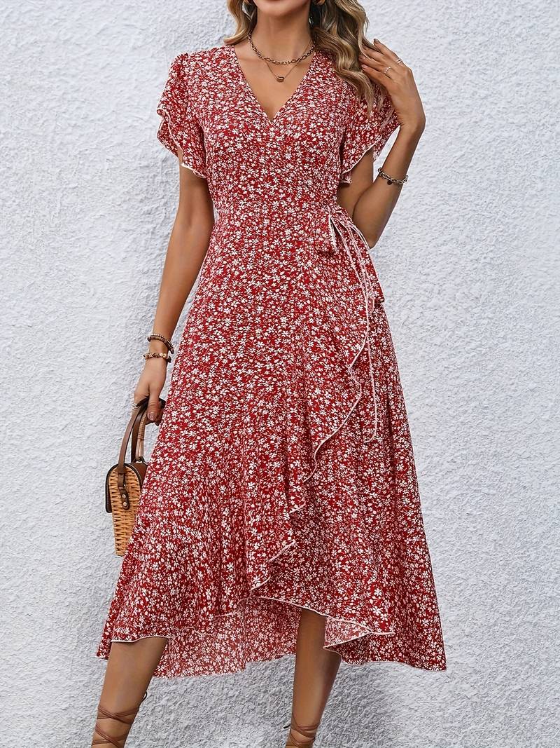 wikkeljurk met bloemen