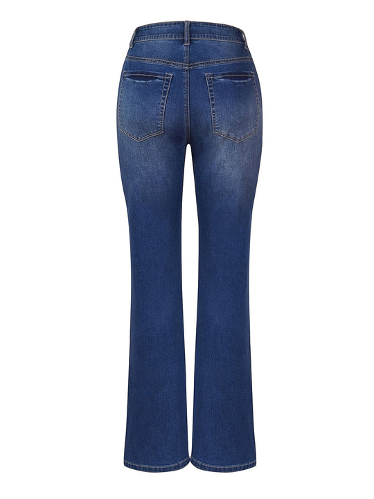 Heidi-Mode | Geprägte Schrittknopf Hosen Röcke Denim Hosen