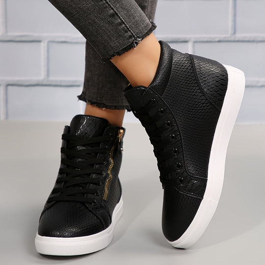Heidi-Mode | Einfache Lässige Sneakers mit Reißverschluss