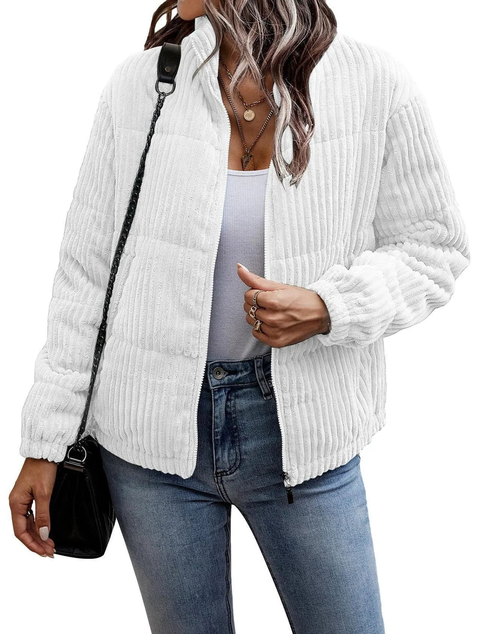 Heidi-Mode | Leichte Jacke mit Kordelzug und kurzer Tasche