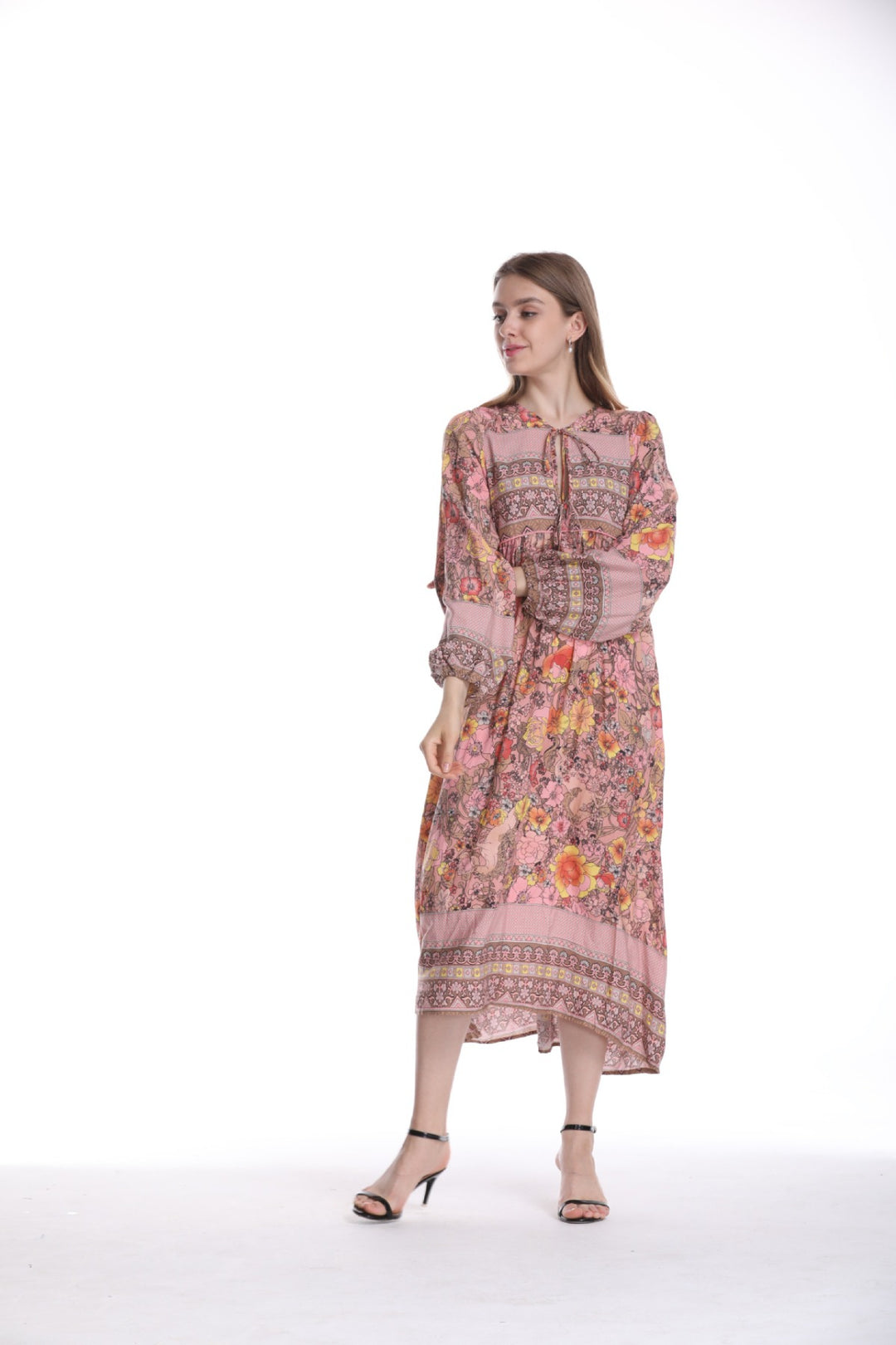 Heidi Mode | Kleid mit böhmischem Print