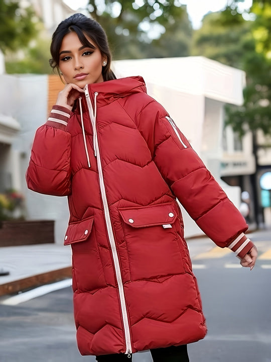 Heidi-Mode | Dicke Winterjacke Mit Taschen Und Kapuze Für Damen