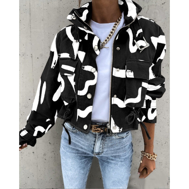 Elegante Jacke mit Stehkragen für Damen