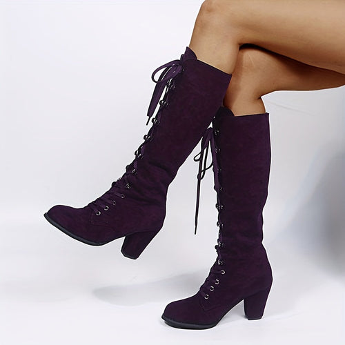 Heidi-Mode – kniehohe, bequeme lange Winterstiefel für Damen