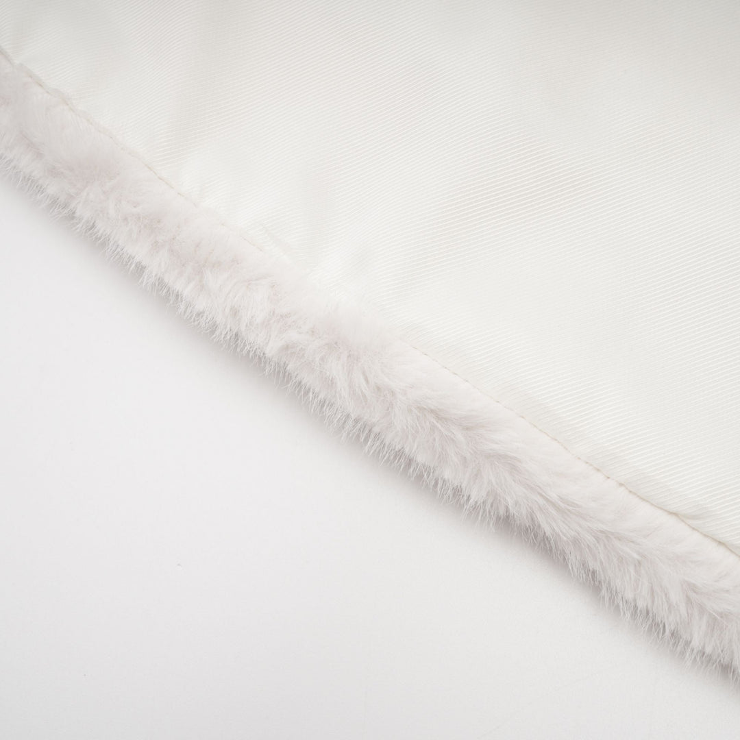 Heidi-Mode | Weiße Faux Fur Jacke & Rock Passendes Set