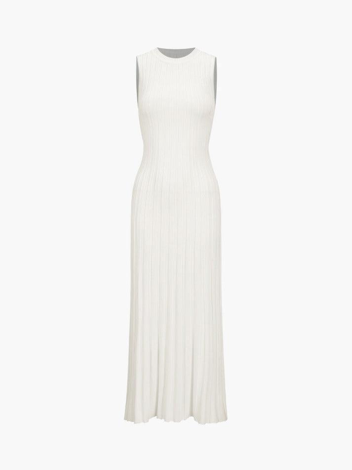 Heidi-Mode | Camille Strick Falten Maxi Kleid