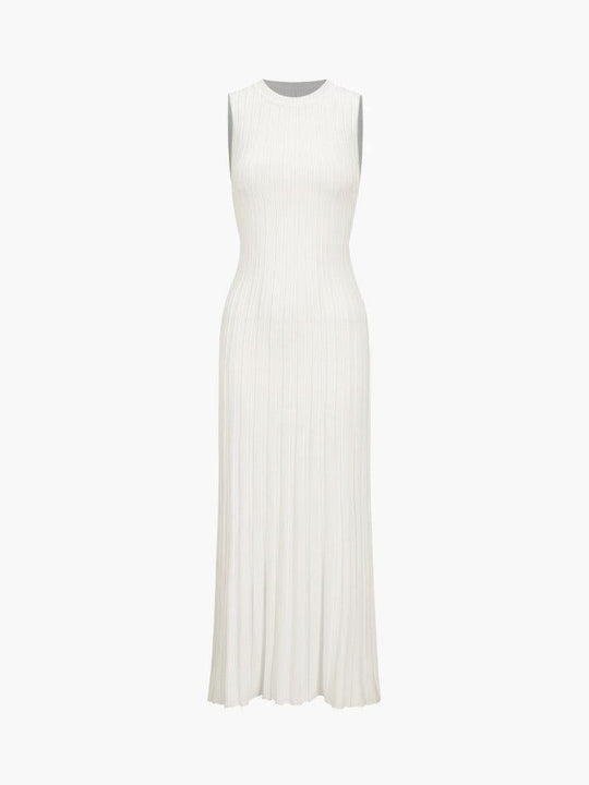 Heidi-Mode | Camille Strick Falten Maxi Kleid