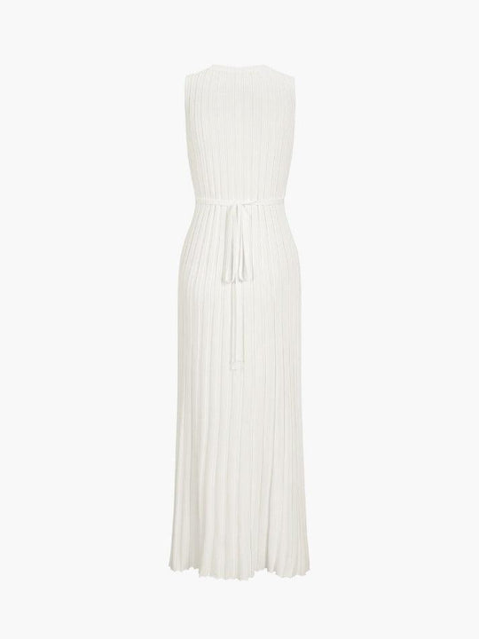 Heidi-Mode | Camille Strick Falten Maxi Kleid