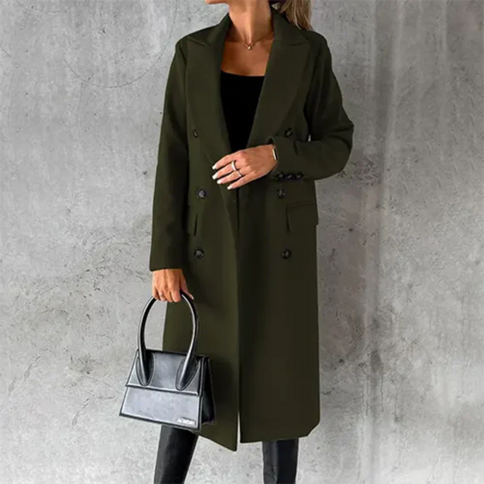 Heidi-Mode | Chaya Damen Winter Lang Trench Mantel Warme