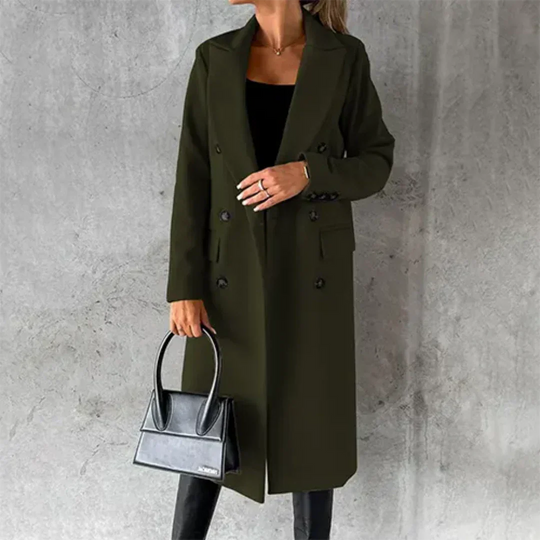 Heidi-Mode | Damen Warme Trench Mantel - Winter