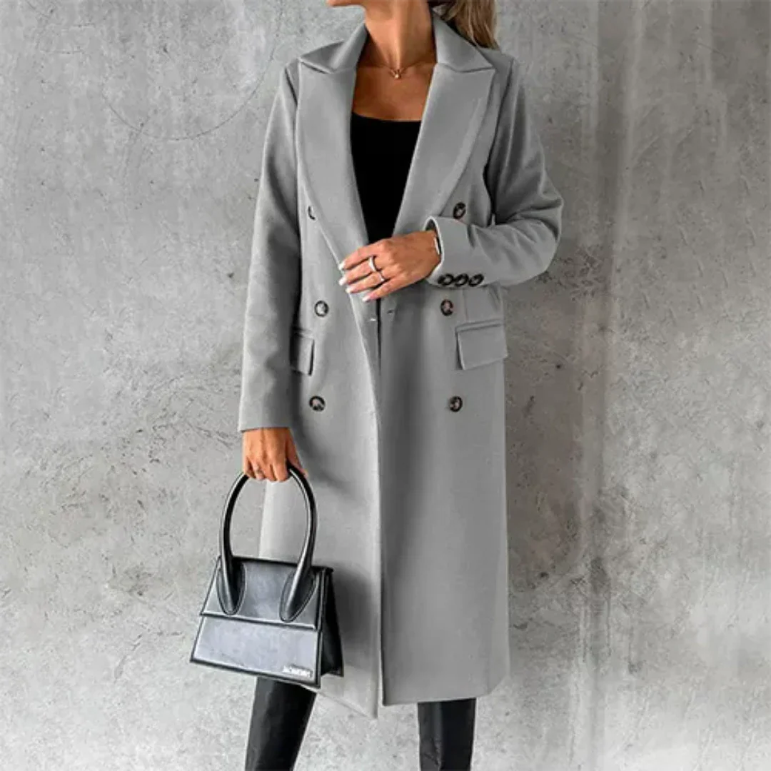 Heidi-Mode | Chaya Damen Winter Lang Trench Mantel Warme