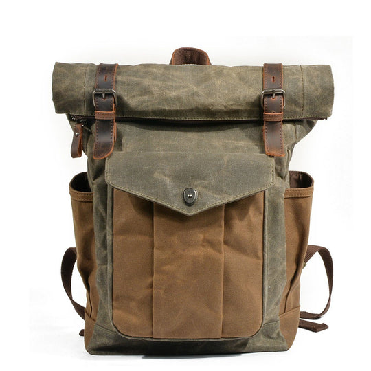 Heidi-Mode | Canvas Rolltop Rucksack Lundastyle Nachhaltig und Stilvoll für Abenteurer