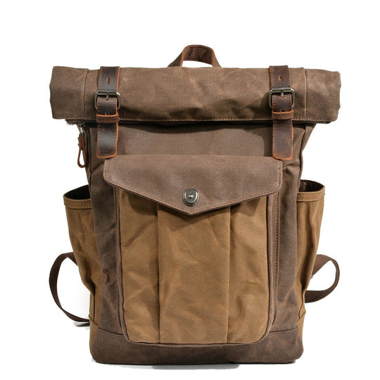 Heidi-Mode | Canvas Rolltop Rucksack Lundastyle Nachhaltig und Stilvoll für Abenteurer