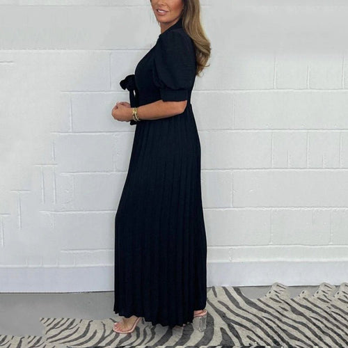 Heidi-Mode | Klassisch Plissierter Damen Jumpsuit