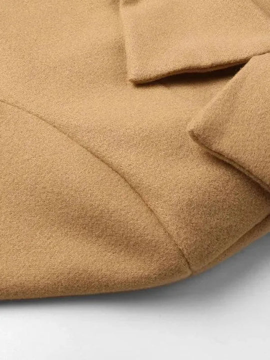 Heidi-Mode | Lässiger Gürtelter Damen Wickelmantel