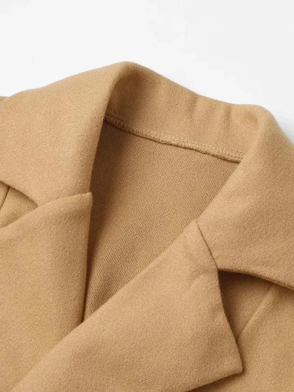 Heidi-Mode | Lässiger Gürtelter Damen Wickelmantel