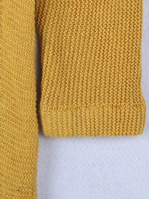 Heidi-Mode | Kapuzen Langer Strickjacke Pullover