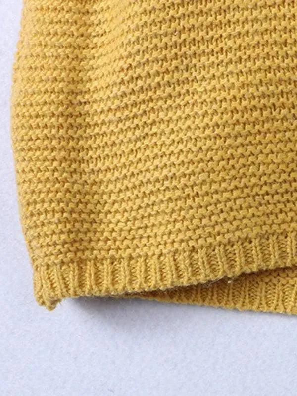 Heidi-Mode | Kapuzen Langer Strickjacke Pullover