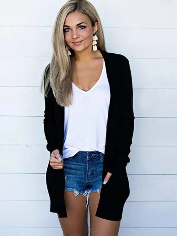 Heidi-Mode | Gestrickter Frauen Strickjacke Pullover