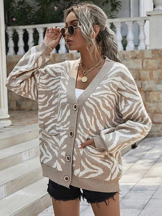 Heidi-Mode | Lockerer Strickpullover Strickjacke