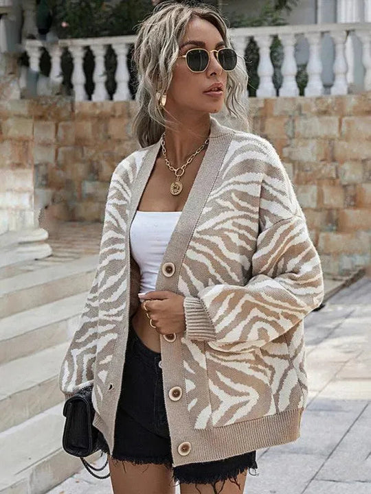 Heidi-Mode | Lockerer Strickpullover Strickjacke