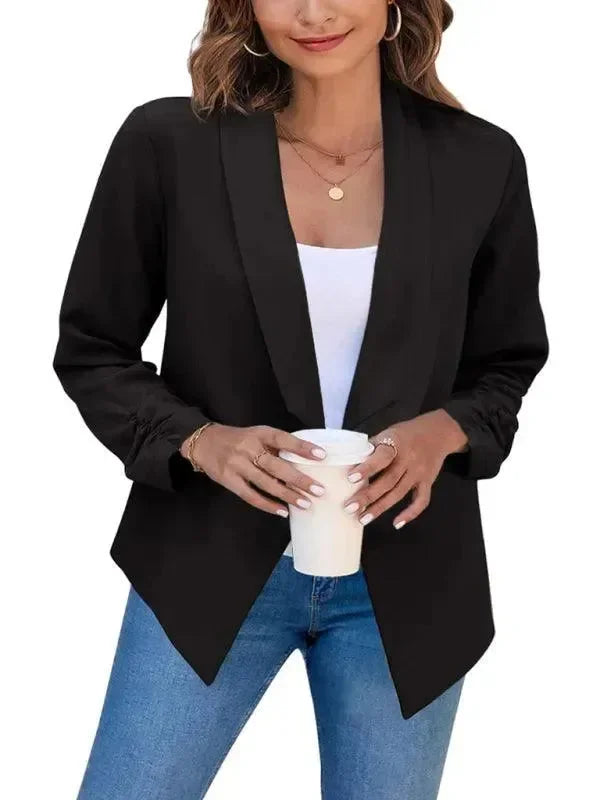 Heidi-Mode | Freizeit Slim Fit V-Ausschnitt Damen Blazer