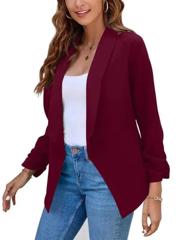 Heidi-Mode | Freizeit Slim Fit V-Ausschnitt Damen Blazer