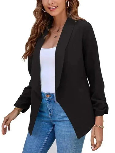 Heidi-Mode | Freizeit Slim Fit V-Ausschnitt Damen Blazer