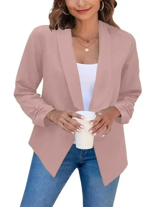 Heidi-Mode | Freizeit Slim Fit V-Ausschnitt Damen Blazer