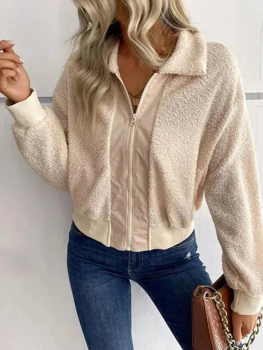 Heidi-Mode | Stilvolle Slim Fit Zip Damen Winterjacke