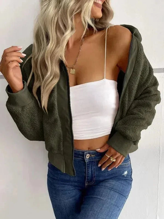 Heidi-Mode | Stilvolle Slim Fit Zip Damen Winterjacke