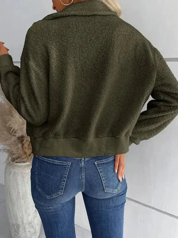 Heidi-Mode | Stilvolle Slim Fit Zip Damen Winterjacke