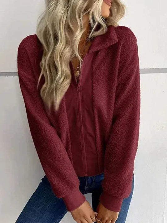 Heidi-Mode | Stilvolle Slim Fit Zip Damen Winterjacke