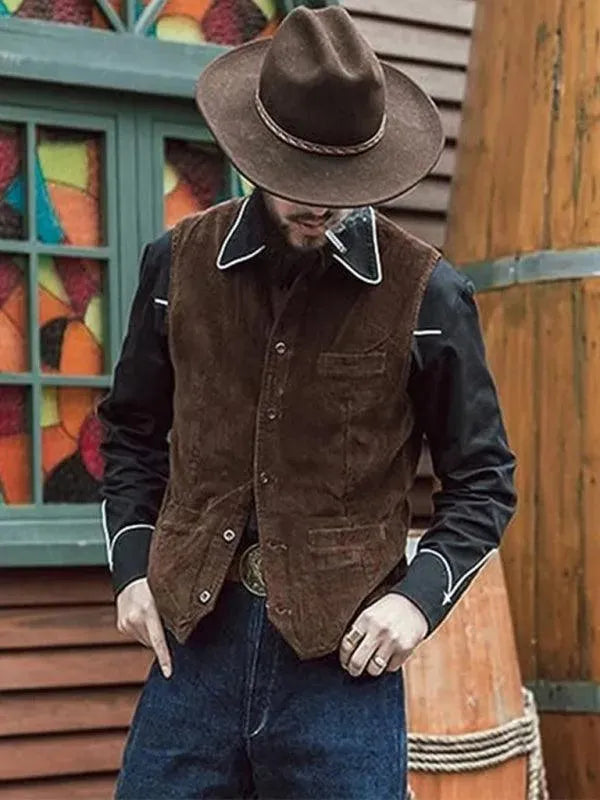 Heidi-Mode | Lässige Weste V-Ausschnitt Männer Westen