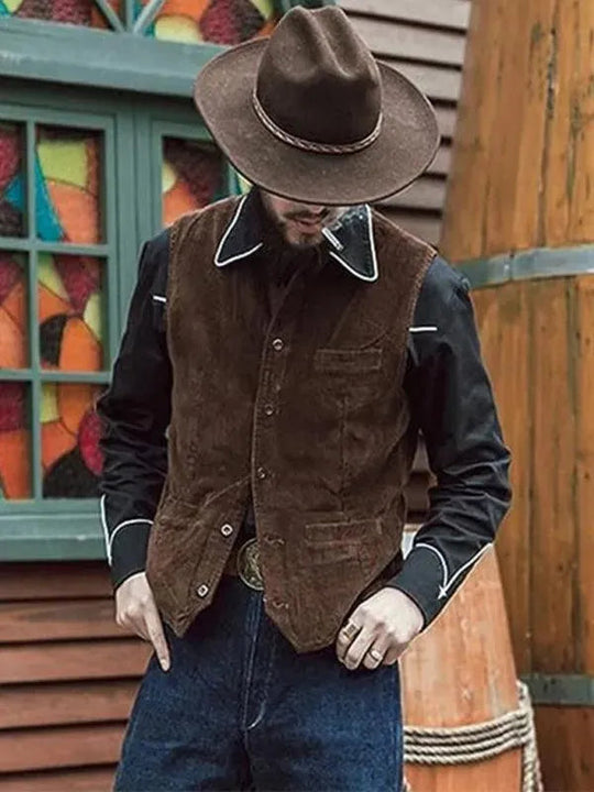 Heidi-Mode | Lässige Weste V-Ausschnitt Männer Westen
