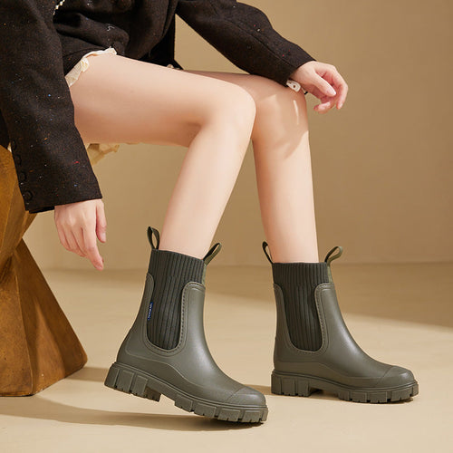 Heidi-Mode | Gummistiefel - Wasserdicht mit Antirutschsohle, Perfekt für Regenwetter