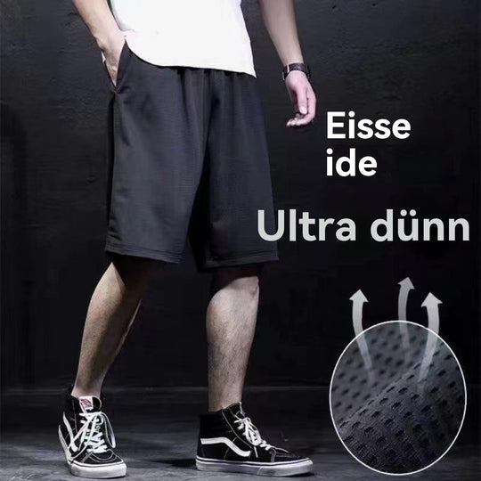 Heidi Mode | Sommer Herren Eis Seide lose Shorts
