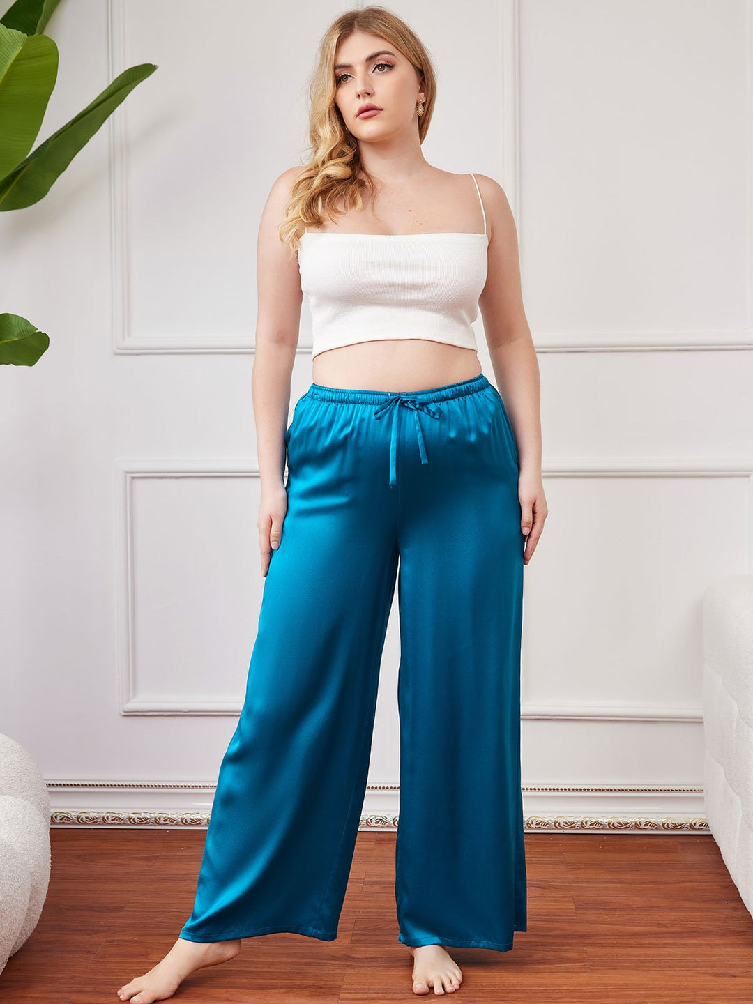 Heidi-Mode | Loose Hosen Reine Seide für Frauen Große Größen