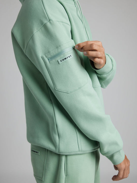 Heidi-Mode | Reise Kapuzenpullover mit Flugzeugmodus-Grafik