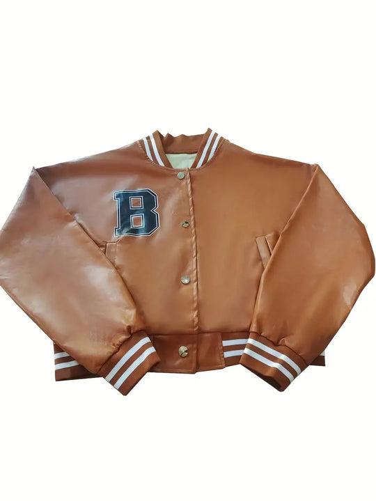 Baseball Lederjacke in Übergröße