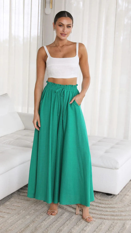 Heidi Mode | Hose mit weitem Bein und elastischer Taille