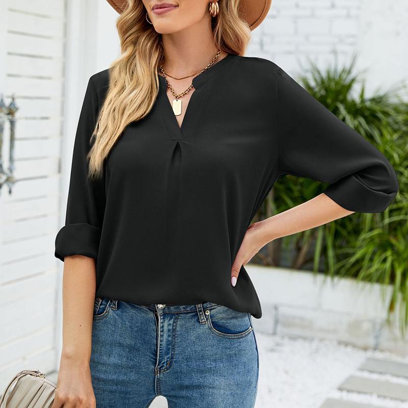 Audrina | Lässige Bluse mit Faltenwurf