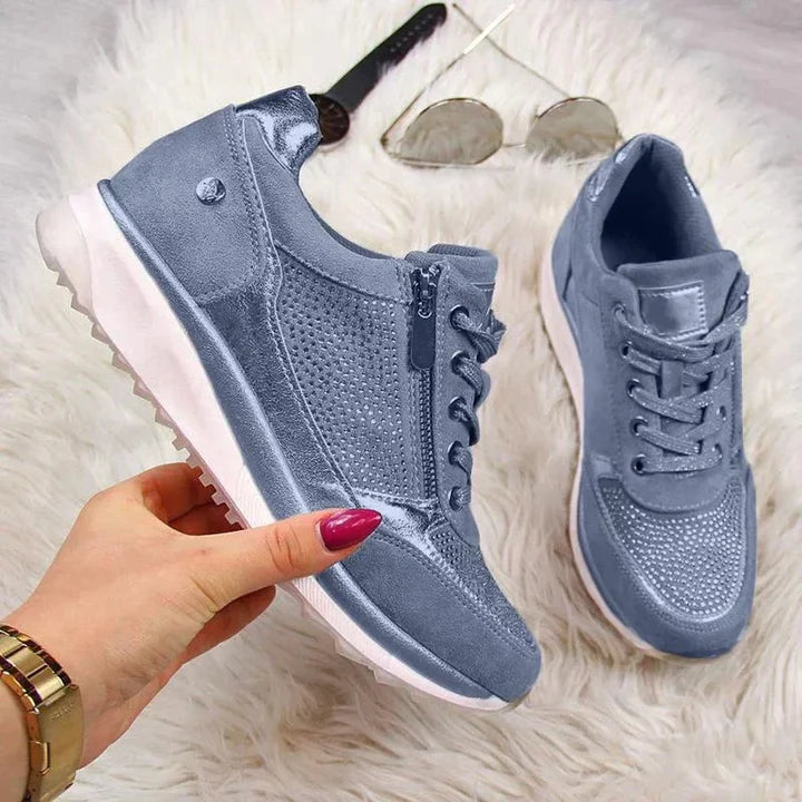 Heidi-Mode | Advanced Comfort & Support Zip Up Sneakers für Frauen