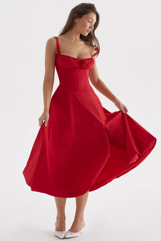 Heidi-Mode | Sonnenlicht Bustier Carmen Druck
