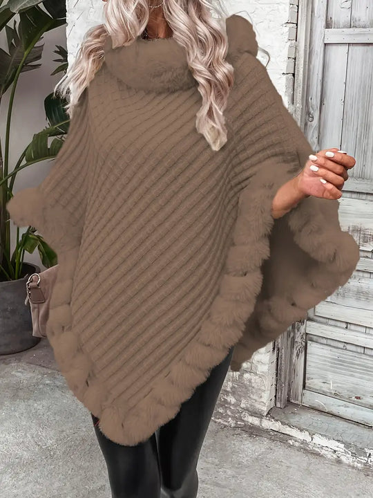 Heidi-Mode | Poncho-Style Strickpullover