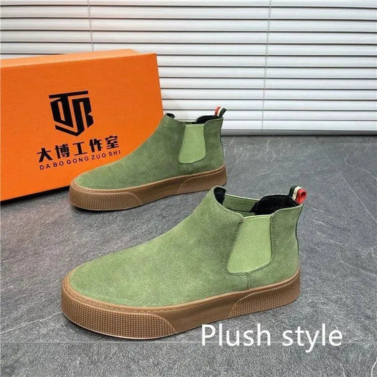 Heidi-Mode | Chelsea Boots Herren aus Samt – Eleganter und lässiger Stil