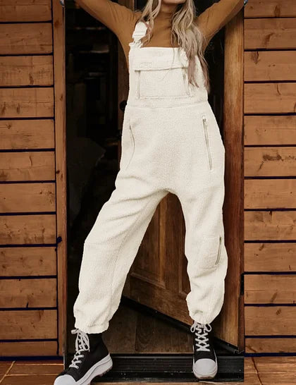 Thermo Overall aus Fleece für Damen mit Reißverschlusstaschen