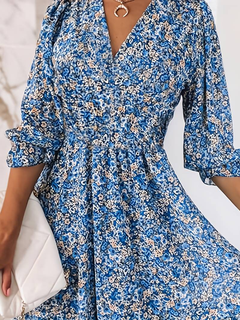 Heidi – Boho-Kleid Mit Puffärmeln