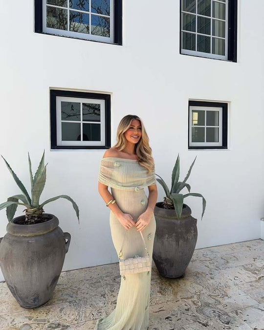 Heidi Mode | Kleid mit Blumenschulter