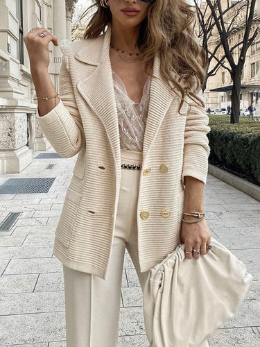 Beige Blazer Damen